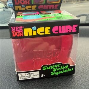 Nee Doh Nice Cube Super Solid Squish Pink!!